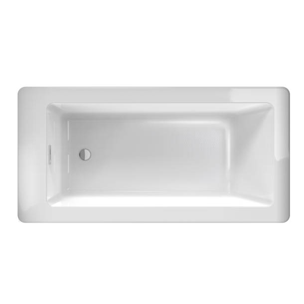 Jacuzzi Linea 60-Inch Rectangle Acrylic Whirlpool Alcove Bathtub With Left Drain (SAK68412)
